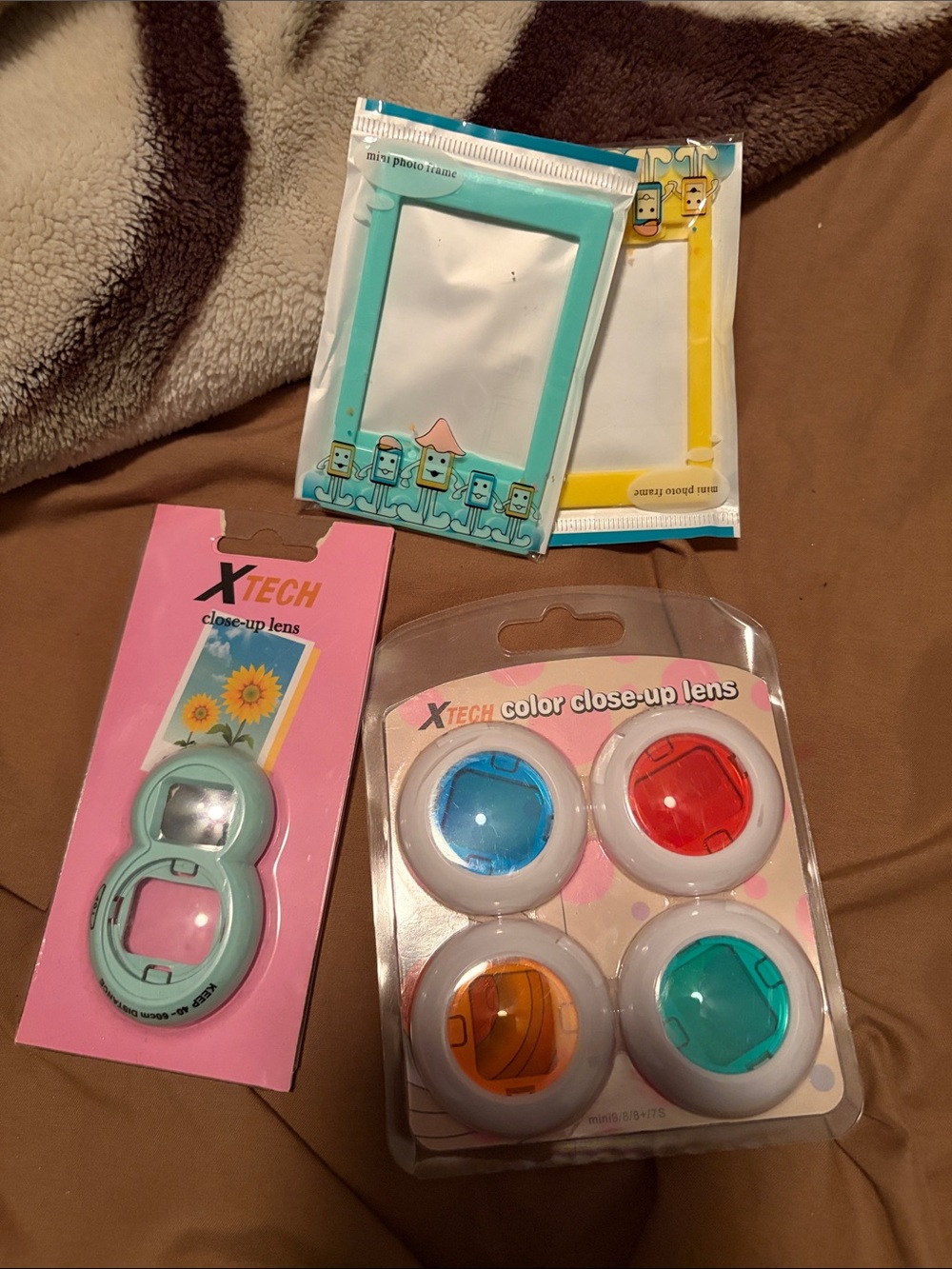 Aqua Green and Multi-Color Phone Camera Close-Up Lens & Accessories